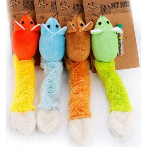 Pet Cat Toy Mint Combination Mouse With Long Tail Cat Supplies Plush Pillow Doll Pet Interactive Toy