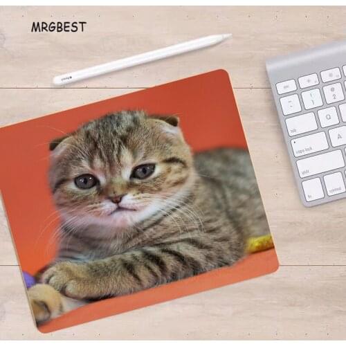 MRGBEST Mouse-pad Small Size Cute Cat Pattern Thermal Transfer Mats Non-slip Rubber Mouse Pad Laptop PC Desk Pads for Children