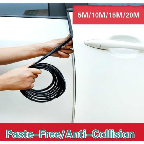 5M/10M/20M Automobile Door Anti-collision Strip Universal Door Edge Protection Strip No Sticking Door Opening Anti Scratch Bump