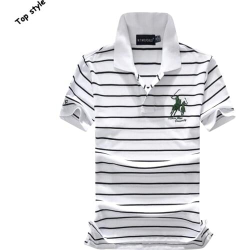 M.T.WOLFCHILD Mens Striped T-shirts