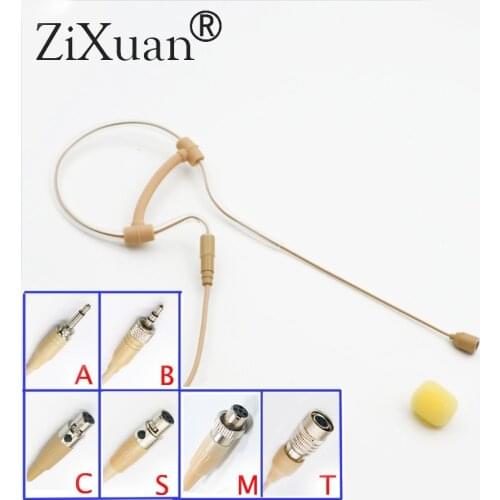 Skin Color Mini Single Ear Hanging Omni Directional Condenser Headset Microphone For Sennheiser Shure akg Audio Technica