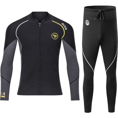 Scuba Diving Suit Men 1.5MM Wetsuit Surfing Swimming Neoprene Underwater Fishing Kitesurf Surf Spearfishing Jacket Pants Clothes