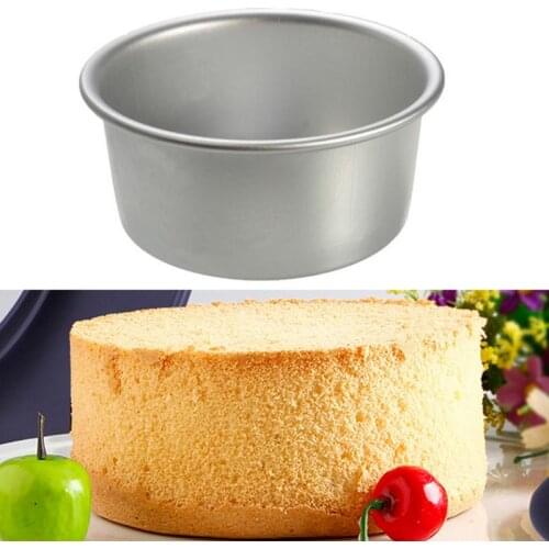 4 Tiered Round Cake Mold Set Aluminum Alloy Cake Pan Set Non Stick Baking Pans 4/6/8 Inch Cakes Mould Removable Bottom cocina