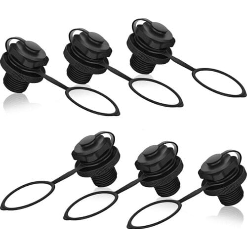 Inflatable Air Valve Replacement Screw 6Pcs Kayak Accessories Universal Air Plugs Boston Valve Inflation Rubber Fit Boat Kayak A