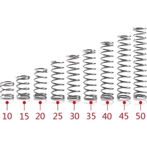 Small Compression Springs 50PCS 304 Stainless Steel Pressure Spring bulk wholesale with customized service