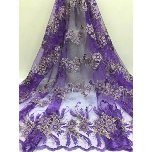 New Sewing Lace Fabric Use For Women Evening Dress High Quality Tulle Lace Dresses Fabric Designs Wedding Dress 5yards/piece