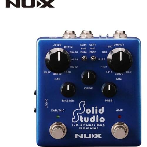 NUX Solid Studio IR Loader Effects Pedal Cabinet Simulator Microphone Simulator Guitar Pedal IR & Power Amp simulator Pedal Hot