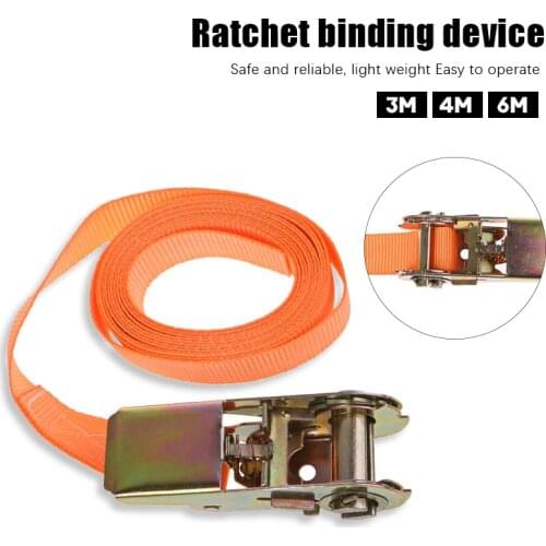 Porable Universal Heavy Duty Tie Down Cargo Strap Luggage Lashing Strong Ratchet Strap Belt With Metal Buckle