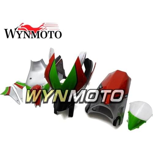 Complete Fairing Kit For Aprilia RSV4 1000 Year 2010 - 2015 12 13 Fiberglass Racing Green Red Silver Motorcycle Bodywork Cowling