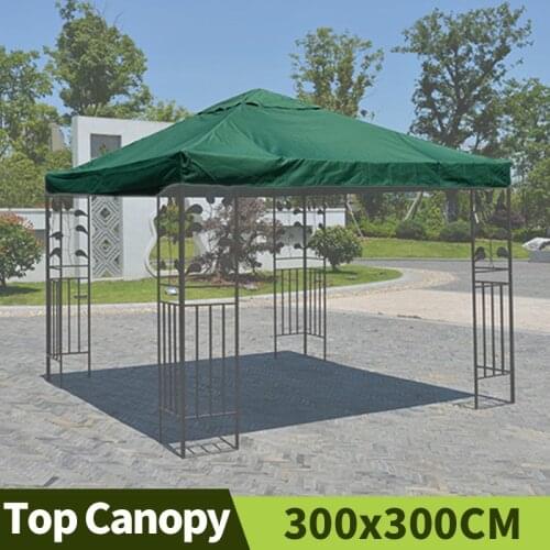 3x3M Waterproof 300D Polyester Cloth Garden Tent Sun Shelter Outdoor Iron Arts Top Canopy Tarpaulins Courtyard Sun Shade Sails