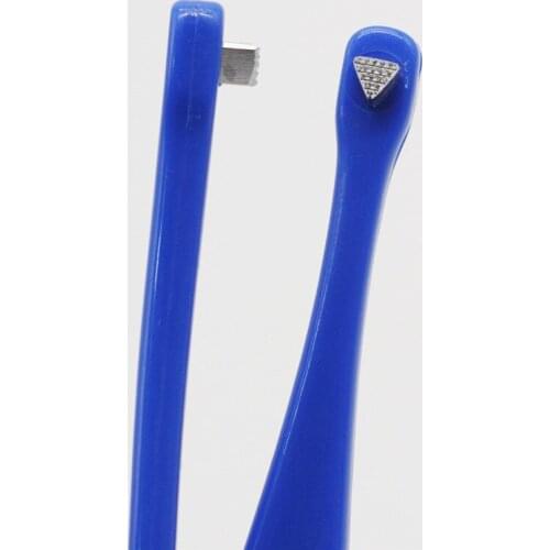 Dental Ring Push Lift Autoclavable Plastic Handle Orthodontic Band Seater Double Stick Elevator Dentistry Clinic Blue