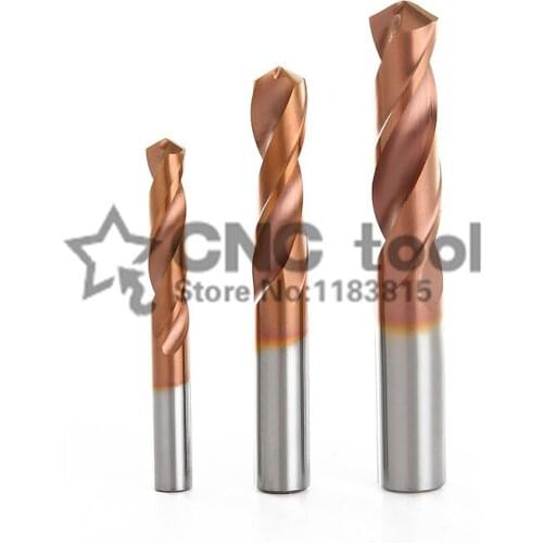 2mm-16mm*100L coating Carbide Alloy Drill Tungsten Steel Super Hard Stainless Twist Bit Straight Handle Solid Monolithic Drill