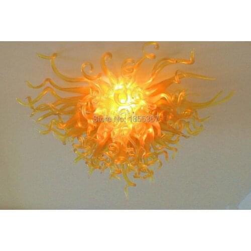 Free Shipping Victorian Unique Sunshine Colored Glass Light