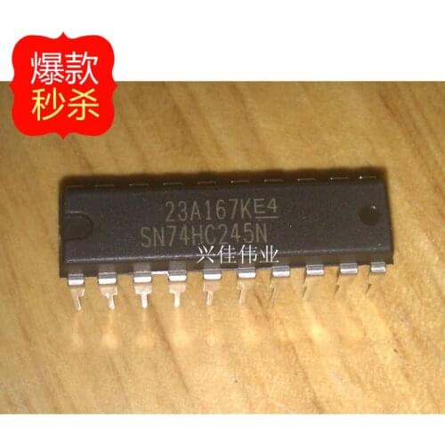 10PCS New original authentic 74HC245N SN74HC245N TI bus transceiver DIP-20