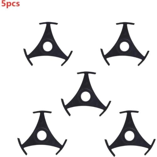 5 pcs Black Durable 7 Inch Vinyl Record Adapter Converter For 45RPM Turntable Phonograph Accessories