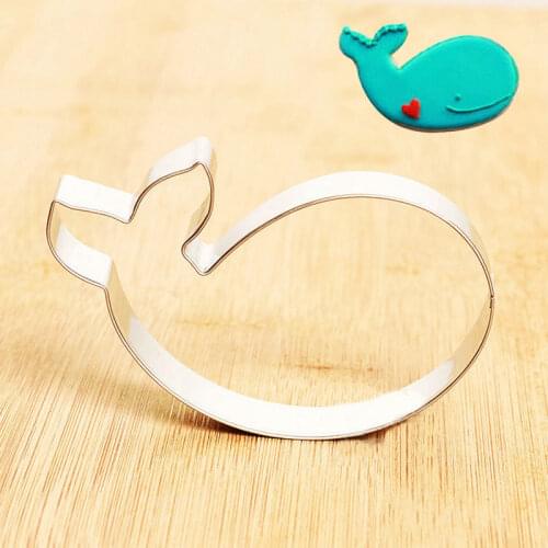 Big Head Q Version Cute Whale Biscuit Moulds Cookie Cutters Cake Decorating Tools Dough Knife