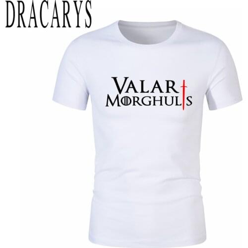 DRACARYS Brand valar morghulis fashion t shirt 2021 New Man Tshirt t shirt Women T-Shirts Best Friends Mon Tee shirt