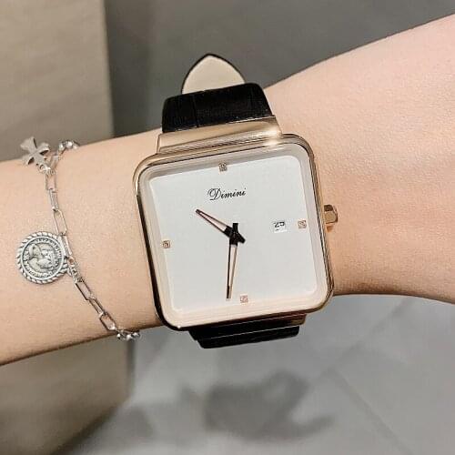 Top Brand Women Watches Fashion Square Ladies Quartz Watch Waterproof Bracelet Set Dial Simple Rose Gold Luxury Women Watches