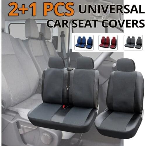 Car Seat Covers Car Seat Cover for Transporter/Van, Universal Fit with Artificial Leather,Truck Interior Accessories