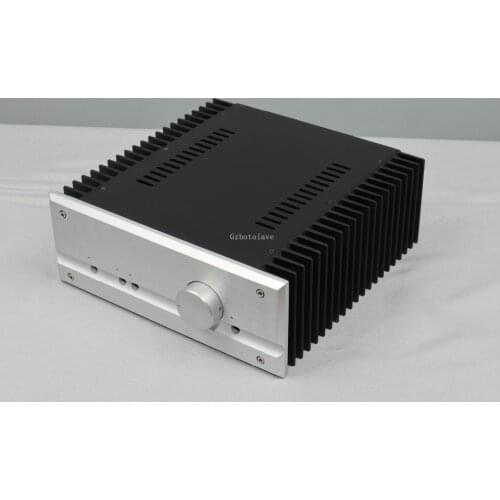 NEW Pass panel with knob aluminum power amplifier case both sides radiators DIY shell