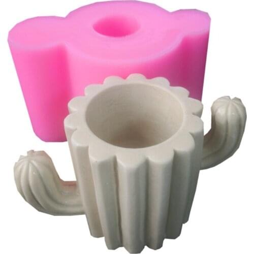 MXME Succulent Flowerpot Candle Mold European and American Classical Characters Scented Candle Material Mold Home Decoration