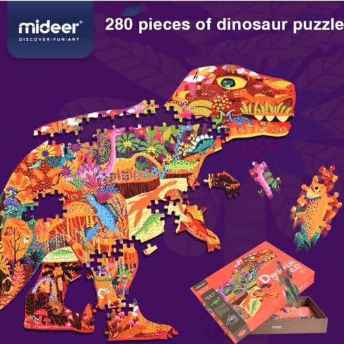 Childrens Puzzle Exercise Paper Puzzle 280PCS Dinosaur World Childrens Puzzle Early Learning Toys