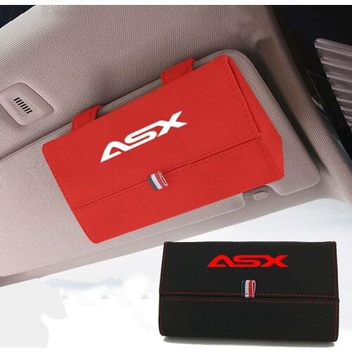 1pc For Mitsubishi Asx Flocking Car Glasses Box Storage Holder Sunglasses Case Sunglasses Holder Organizer Accessories