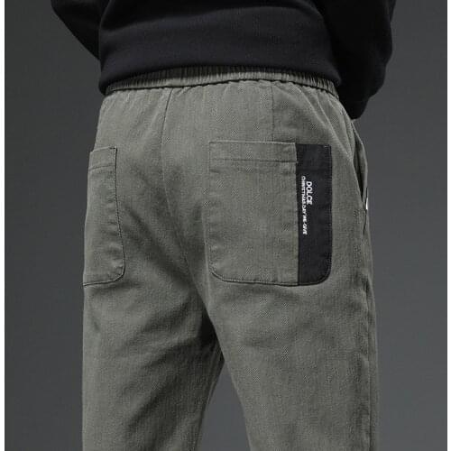Korea Clothing Denim Baggy Pants Man Trousers Autumn Winter Harem Pants Jeans Masculino Cargo Jeans For Men Fashion Clothes