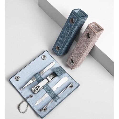 4pcs/set Stainless Steel Nail Clippers Set High Quality Beauty Manicure Set Nail Clippers Gift Portable Nail Care Tool Kit