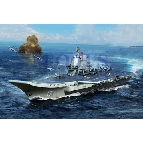 Trumpeter 1/700 06725 PLA Navy type 002 Airplane Carrier assembly model kits scale ship modle building scale battle ship kits