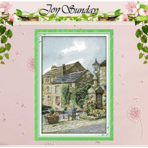 Leisure Steet Patterns Counted Cross Stitch DIY 11CT 14CT Cross Stitch Set Wholesale Cross-stitch Kits Embroidery Needlework