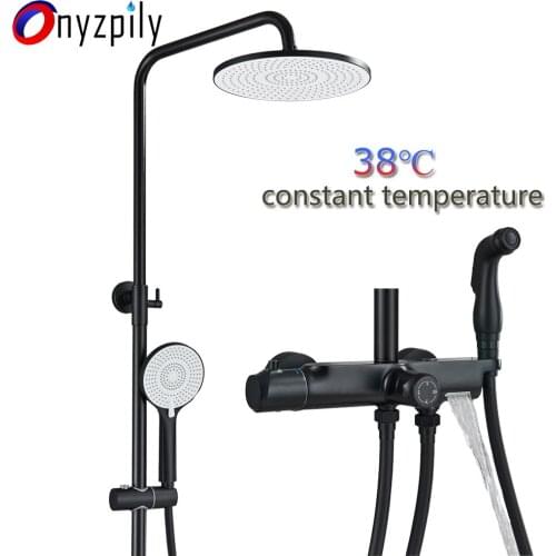 Onyzpily Black Shower Faucets