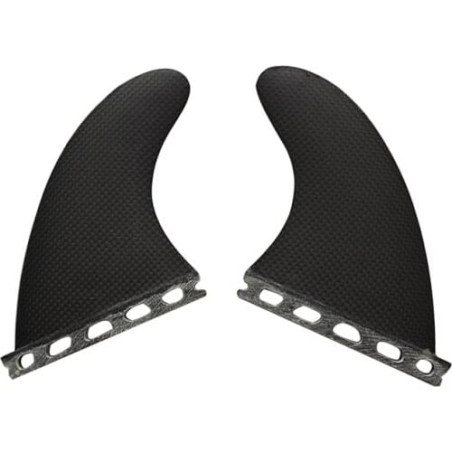Surf Fins SingleTabs UK2.1 rear fins Twin set rear fins 1/2 base surf Cabon fiberglass Black color surf fins 2pcs