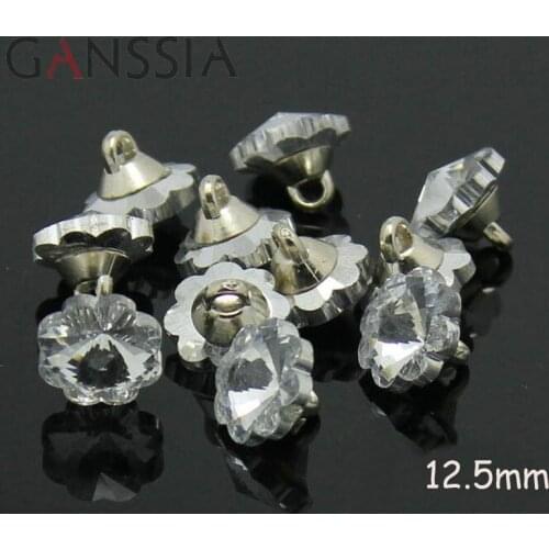 10pcs/lot Transparent acrylic 12.5mm shirt sewing buttons ,buttons for garments, DIY Scrapbooking accessories(ss-68-1)