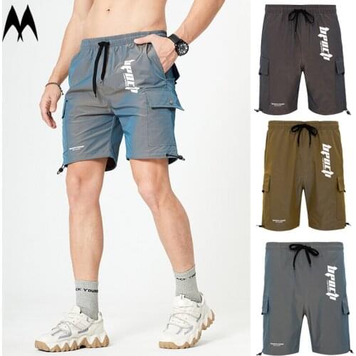 2021 Men Shorts Casual Breathable Sports Shorts Summer Street Fashion Hip Hop Shorts Mens Streetwear Pants Brand Shorts