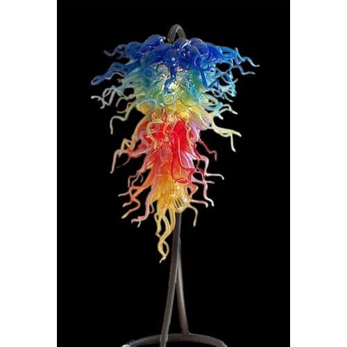 LR276-Free Shipping Unusual Hanging Murano Glass Colored Chandeliers Lamp