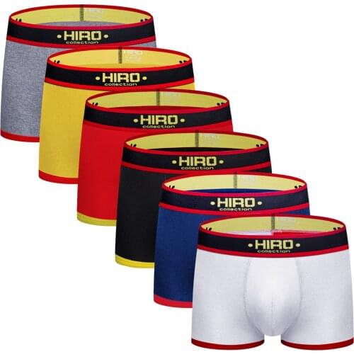 Seamless Boxer Men Underwear 6pc Men Fashion Sexy Sports Breathable Casual Stretch Boxers Shorts Underwear Calzoncillos Hombre