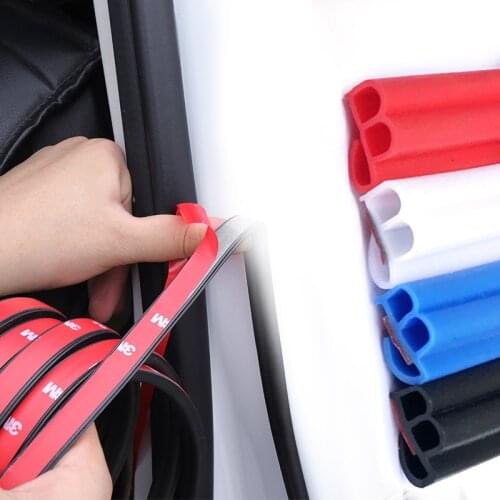 Для авто 1/2/3Meters BJ Noise Insulation Car Door Weatherstrip Front Rear Windshield Edge Sealing Strips Sticker Car Accessories