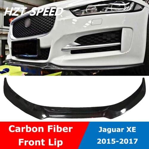 XE Carbon Fiber Front Bumper Shovel Lip Chin Spoiler For Jaguar XE 2015 UP