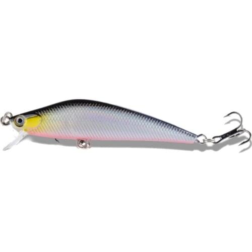 1pcs Quality Minnow Fishing Lure 75mm 7g iscas artificiais Hard Bait Wobblers Crankbait Strong Hooks Lures For Sea Fishing