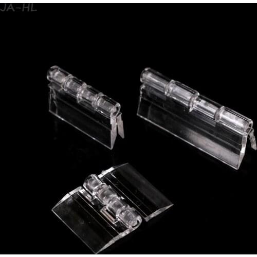 10 Pieces Plastic Folding Hinges Transparent Hinge Durable Clear Acrylic Hinge Tools high quality