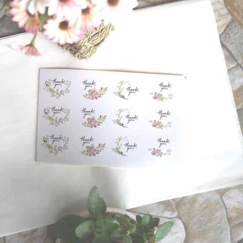 120pcs Sealing Kraft Paper Stickers Hand made Kraft Sticker Cookie/Cake/Gift Labels Stickers Kitchen Thank You Party Sticker