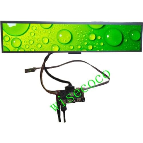 24 inch 1920*360 300nit Advertising Ultra Wide Stretched Bar LCD Display Drive Board Digital Shelf Edge Display DV240FBM-NB0
