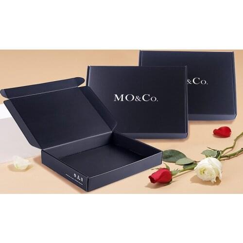 500pcs custom logo size paper box Custom boxes gift box bag Corrugated paper shipping mailer boxes Packaging Clothes shirt Box