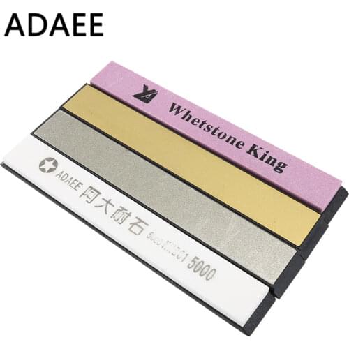 ADAEE 4pcs/Set Whetstone Knife Sharpener 240#,500#,1000#,5000# Grit Sharpening Stones for Open Edge Coarse Fine Sharpen H1