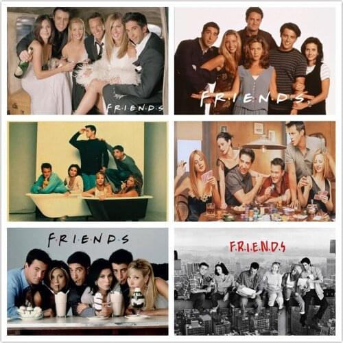 Diamond Painting 5d Movie Friends Square Round Diamond Embroidery Cross Stitch Kit Mosaic Picture Wall Sticker Art Deco Poster