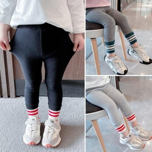 Girl Pants Striped Slim Pants For Girl Casual Style Childrens Trousers Spring Autumn Child Girl Clothes