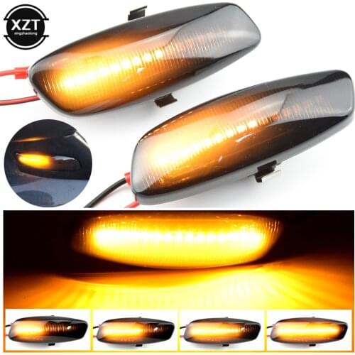 2Pcs Dynamic Car Side Marker Light for Peugeot 207 308 408 3008 5008 RCZ Sequential LED Turn Signal Indicator Blinker Lights