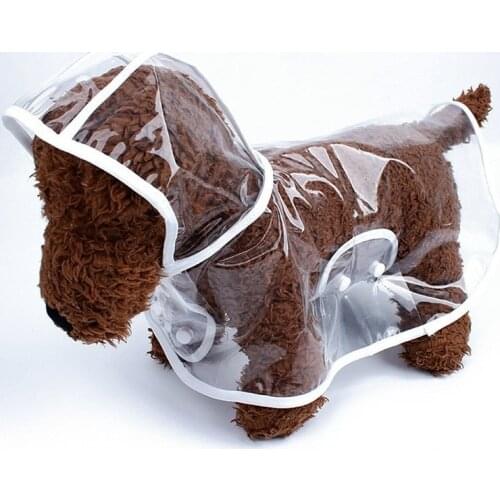 Waterproof Transparent Raincoats XS-XL Dog Raincoat Spring Summer Rain Coats Dog Light Clothes Pet Accessories Puppy Rain Jacket