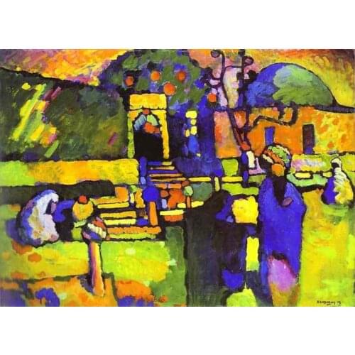 Oil paintings,100% handmade famous Oil Painting reproduction on linen canvas,Arabs I (Cemetery,abstract oil painting